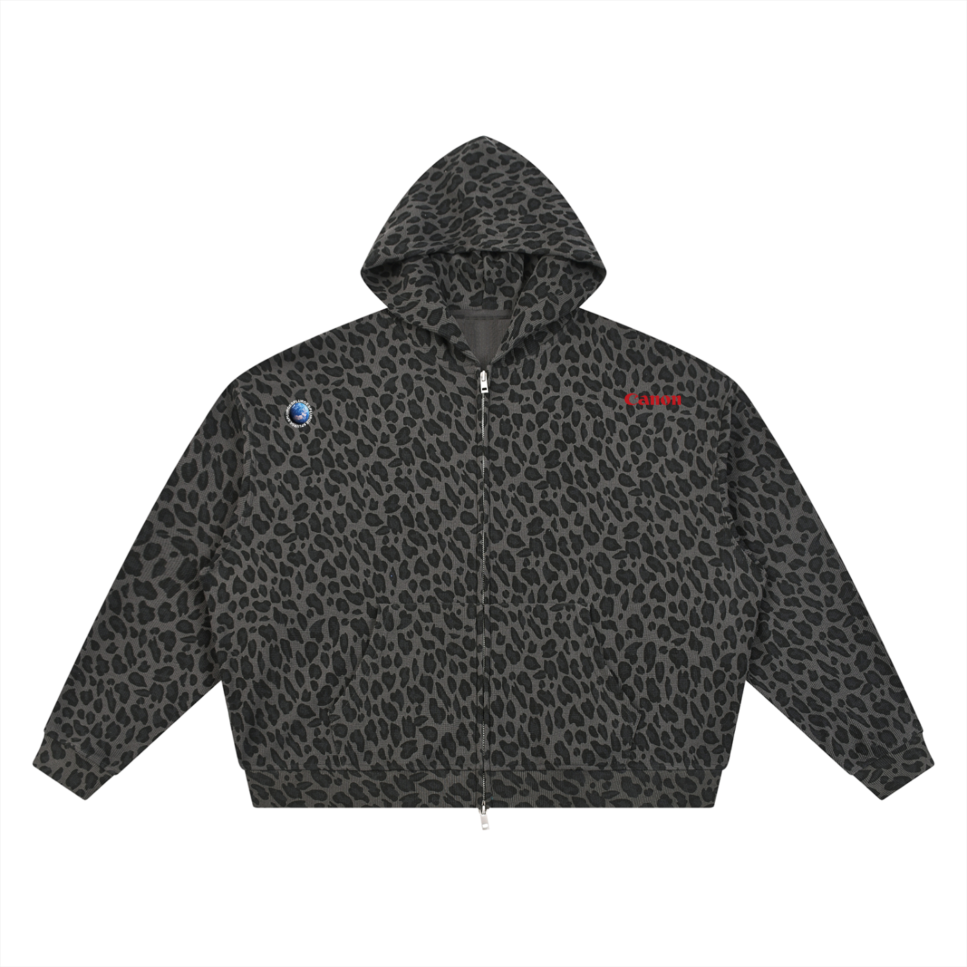 PUMA x SPLURGE Leopard Print Zip Hoodie