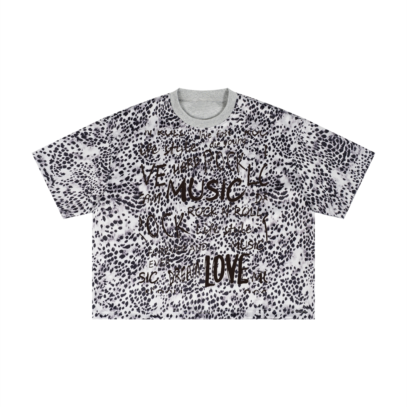 LostLove x SPLURGE Leopard Print T-shirt
